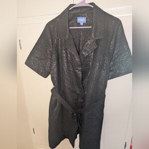 Simply Vera Vera Wang Metallic Black Dress